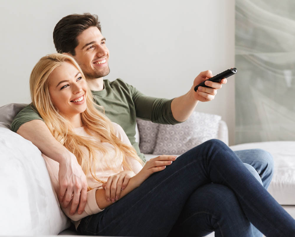 Portrait of a smiling young couple